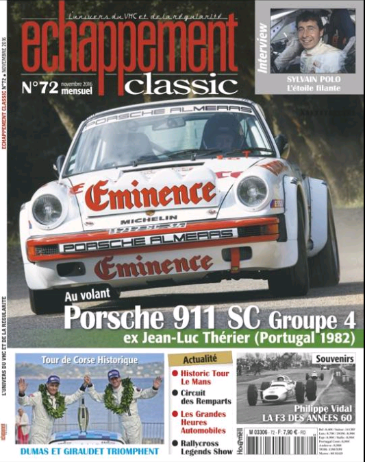 Porsche Almeras en une d’Echappement Classic